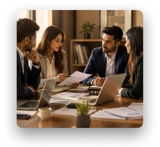 SalesNanny team in a strategy discussion
